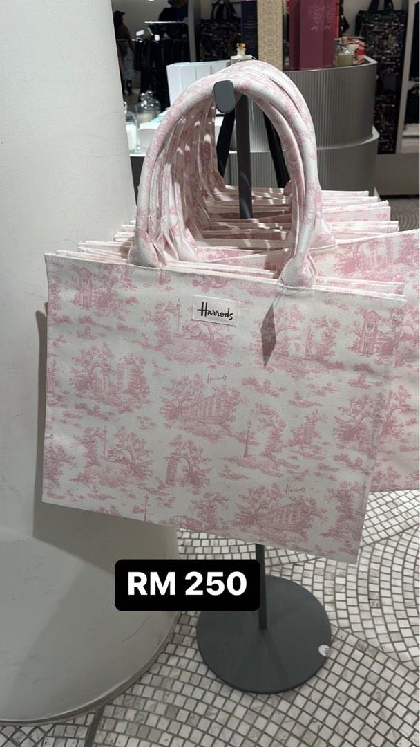 Harrods pink bag hotsell