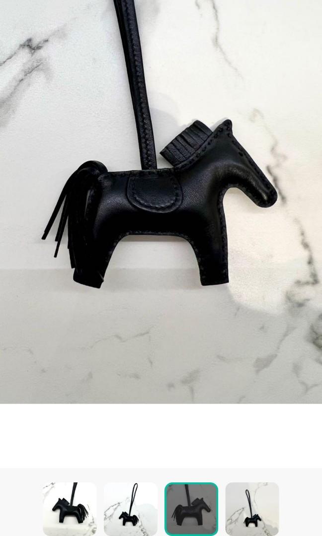 NEW Hermes So Black Rodeo Horse Charm PM (so black)
