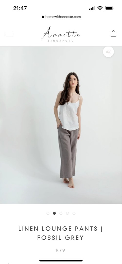 HOME WITH LINEN PANTS, Women's Fashion, Bottoms, Other Bottoms