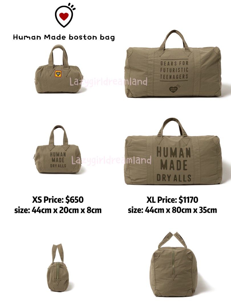 高級感 HUMAN MADE Boston Bag XS ヒューマンメイド バッグ