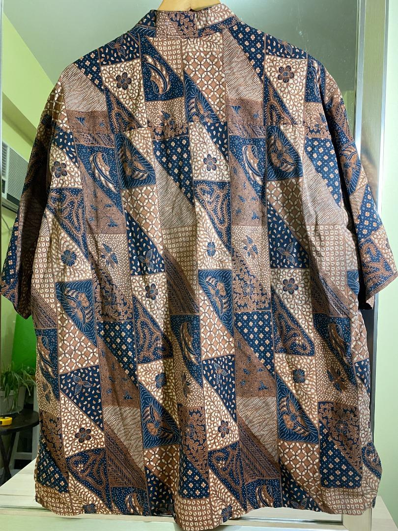 IC#98: Batik Polo Shirt - Brown Floral (PARANG KENCANA), Men's Fashion ...