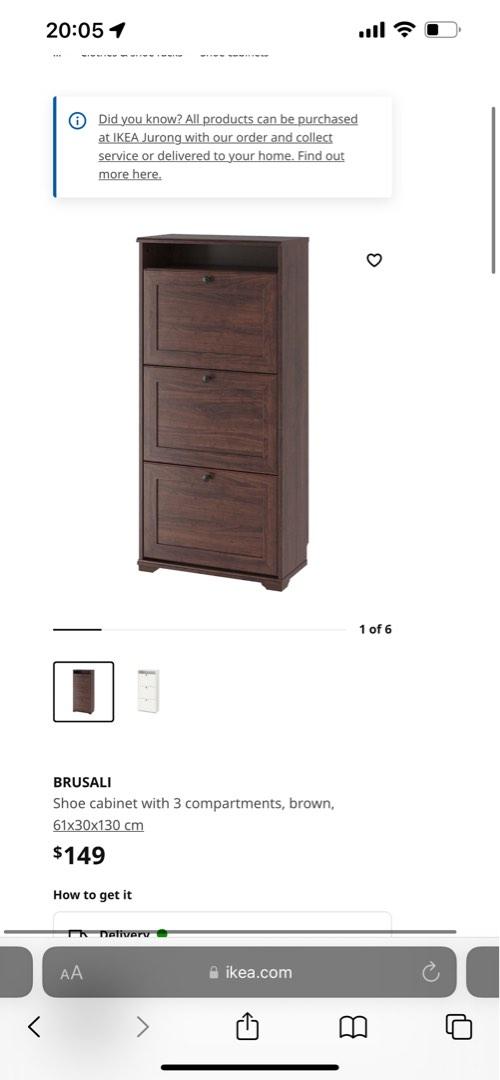 Ikea Brusali shoe Furniture & Home Living, Furniture, Shelves