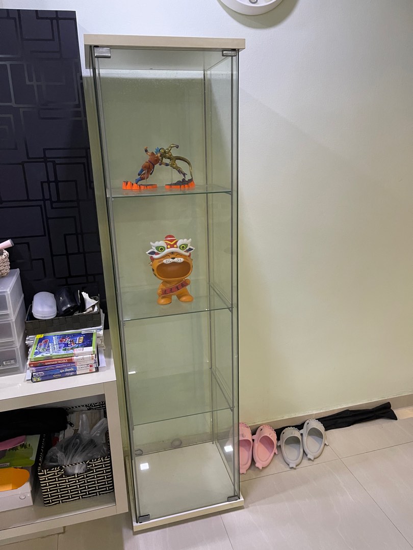 IKEA Detolf glass door White, Furniture & Home Living