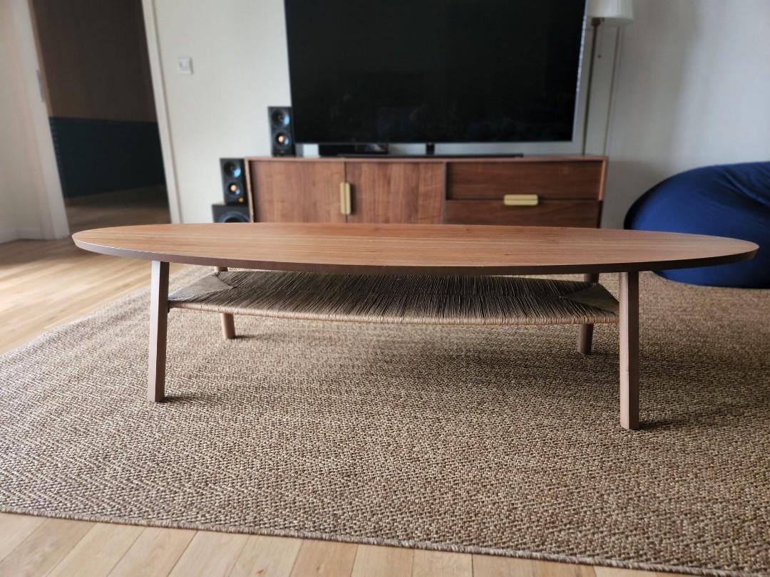 Ikea Stockholm coffee table real wood, Furniture & Home Living