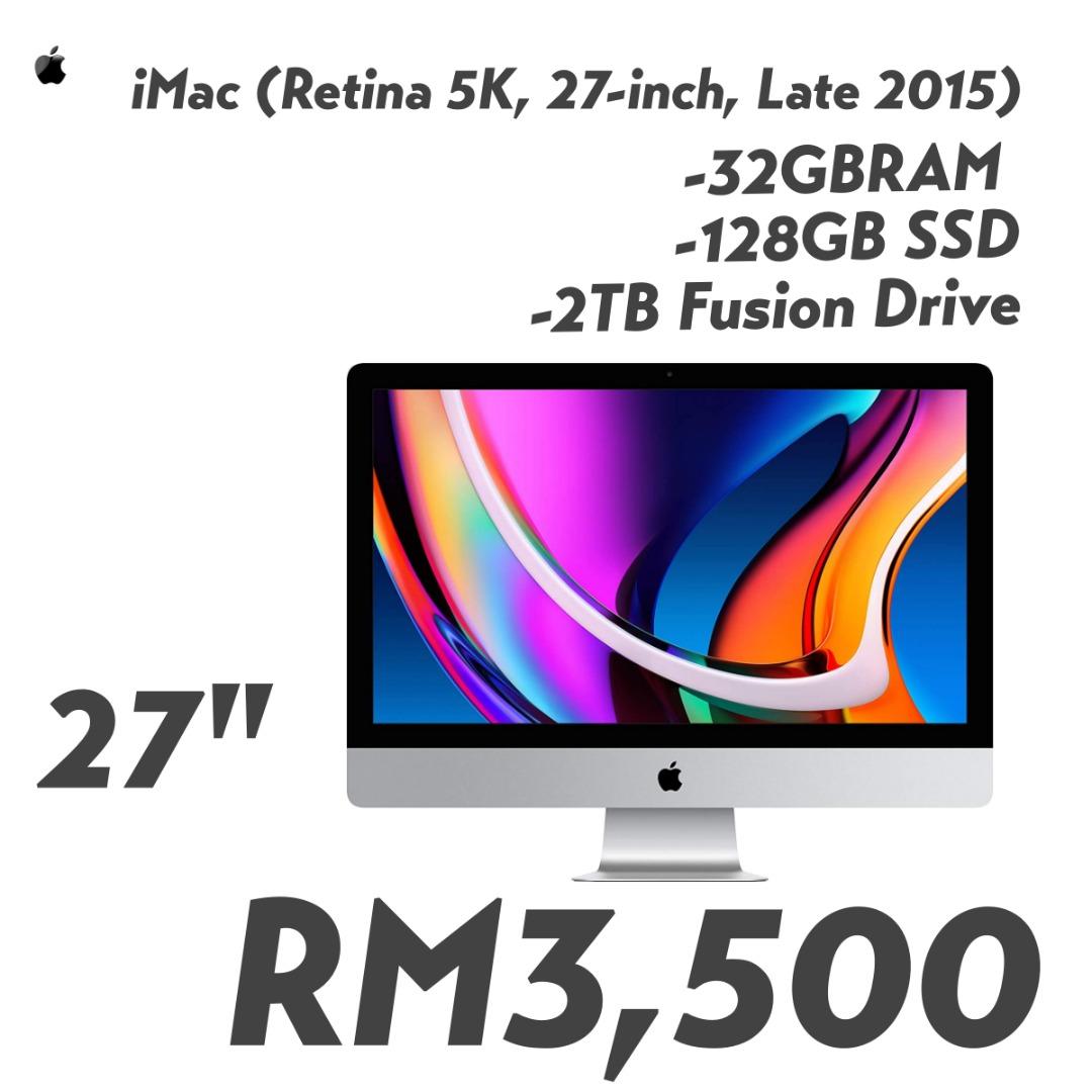 iMac (Retina 5K 27-inch Late 2015)※即購入可（Amazon.com: Late 2015 