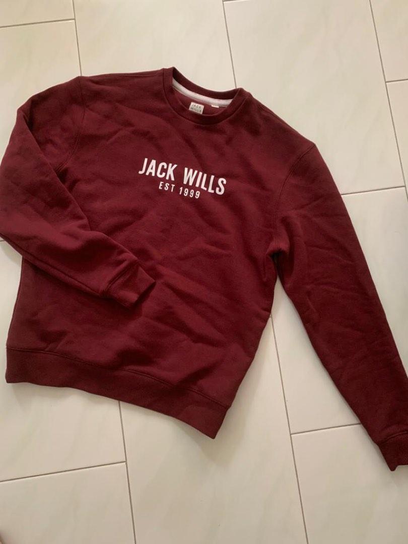 Sweatshirt Jack Wills Taille S - Bleu, Manches Longues, Coupe Regular - Occasion En Très Bon état, En Coton Mélangé