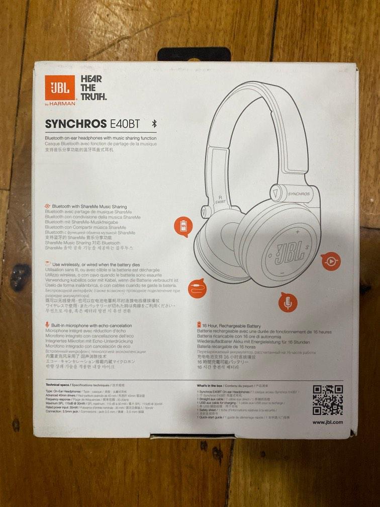 JBL Synchros E40BT (Category: Headphones & Headsets) located in Quezon City. Submitted by any.every (Listing ID 1191738999, Image 2). Description: brand new and sealed.