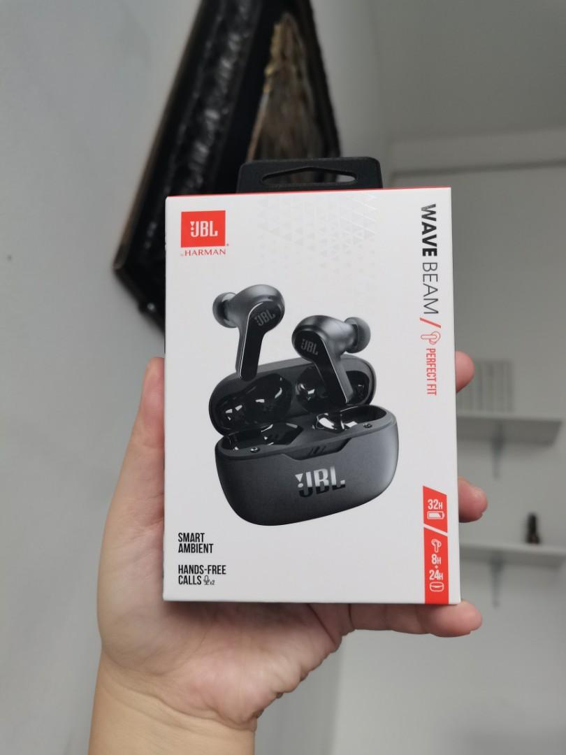 JBL WAVEBEAM WIRELESS EARPHONES, Audio, Earphones on Carousell