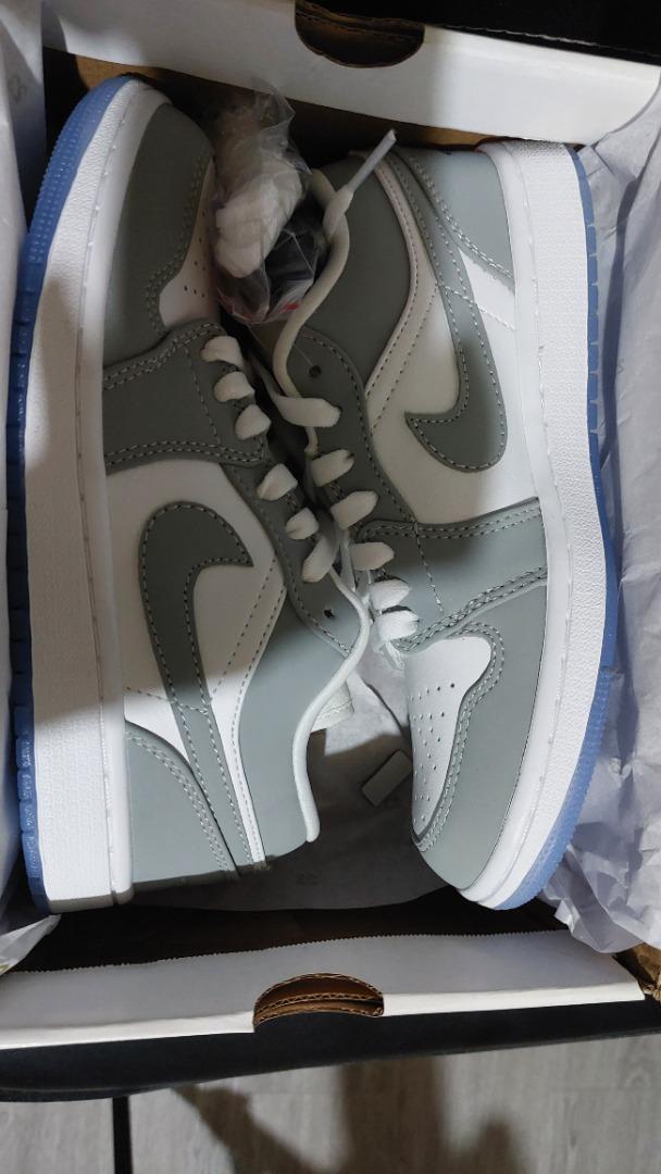 mens jordan 1 low wolf grey