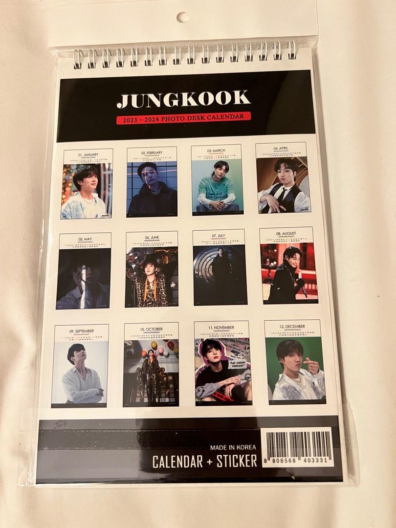 Jung Hoseok Annual September 2023-august 2024 Desk Calendar 