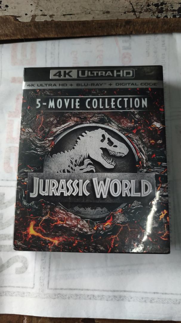 Jurassic World: 5-Movie Collection (4K Ultra HD + Blu-ray + Digital ...