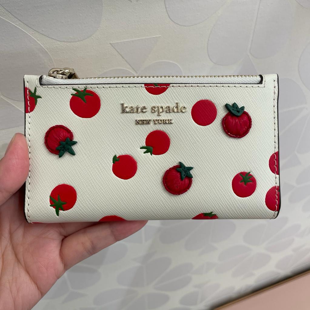 Kate Spade Spencer Tomato Dot Embellished Card Case, Women's Fashion, Bags  & Wallets, Purses & Pouches on Carousell