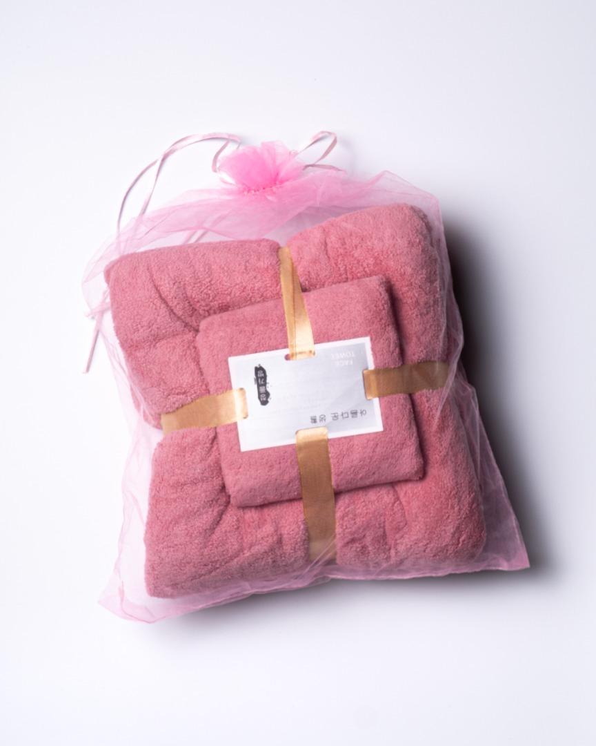 KOREAN Bath + Face Towel Bundle (Micro Fiber Soft and High Absorbent