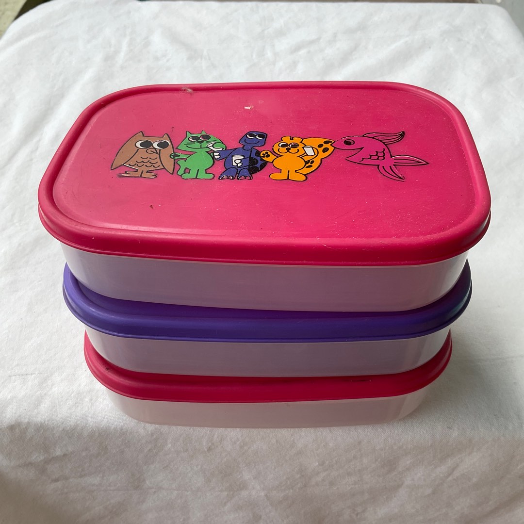 Kotak Makan Lunch Box Lion Star Plastik Plastic Tempat Pink Ungu Lucu