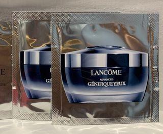 包郵Lancome小黑瓶系列全新升級版嫩肌活膚眼霜Advanced Genifique Yeux Youth Activating Smoothing Eye Cream 1ml x2 試用裝體驗裝sample平售特價