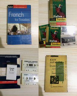 Language Books Bundle - French, Italian, Japanese