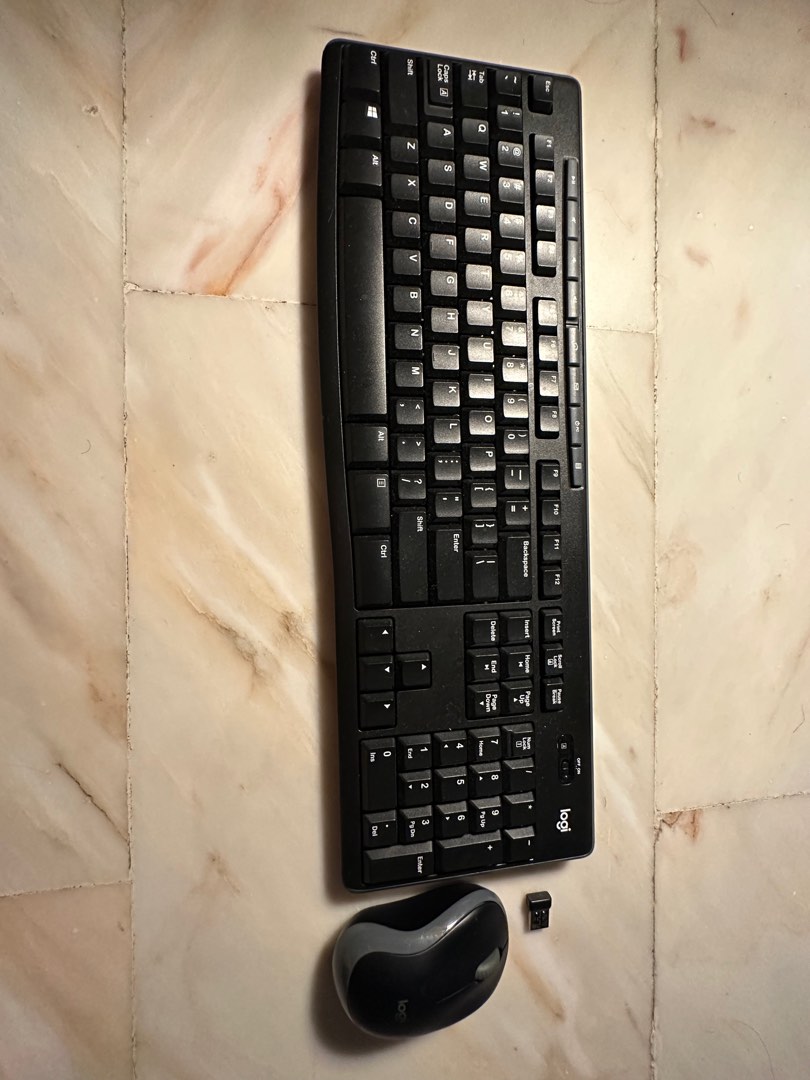 Logitech Bluetooth dongle keyboard and mouse, Computers & Tech, Parts & Accessories, Computer