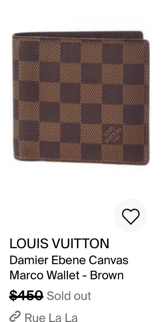 Louis Vuitton Damier Ebene Marco Bifold Wallet
