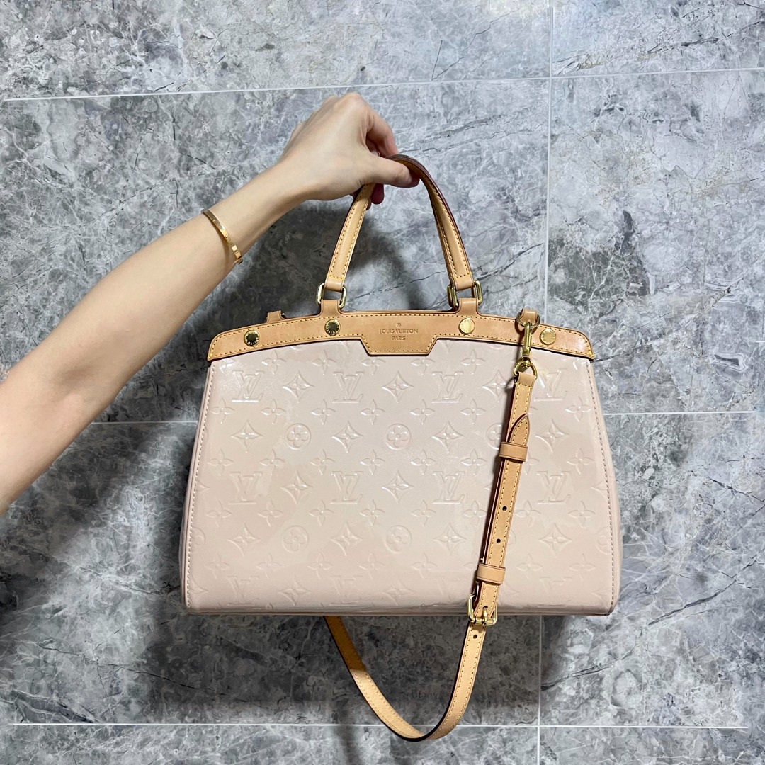 LV Brea Light Pink Vernis MM, Luxury, Bags & Wallets on Carousell