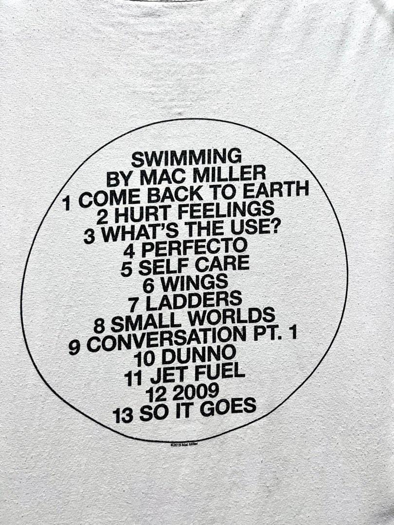 Mac Miller Swimming album cover shirt, Men's Fashion, Tops & Sets