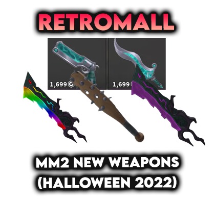 MM2 Halloween 2022 New Weapons (Chroma Elderwood Blade, Bat, Phantom ...