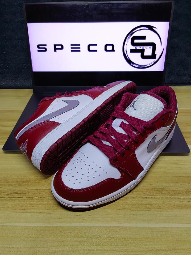 Nike Air Jordan 1 Low WHITE BORDEAUX, Men's Fashion, Footwear, Sneakers on Carousell