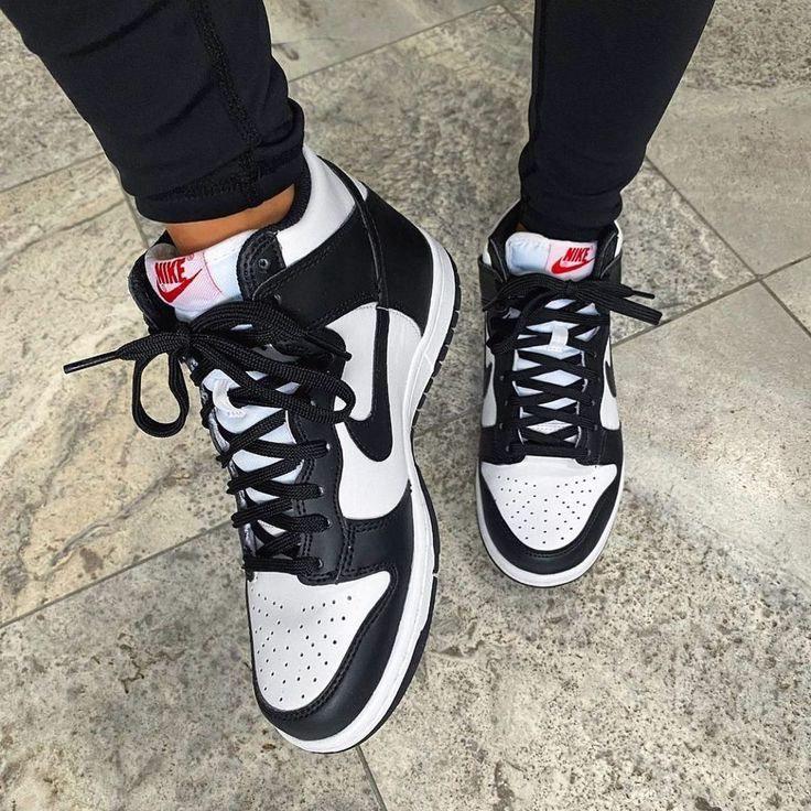 dunk high panda on feet