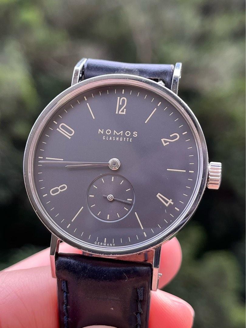 Nomos Tangente 35 Ruthenium Dial, 名牌, 手錶- Carousell