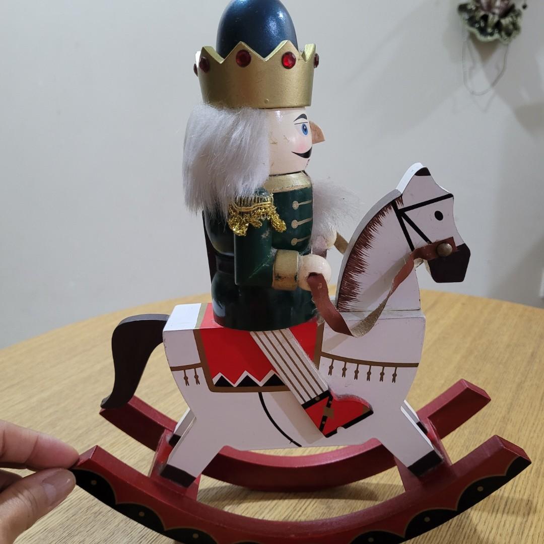 Nutcracker Wooden Rocking Horse