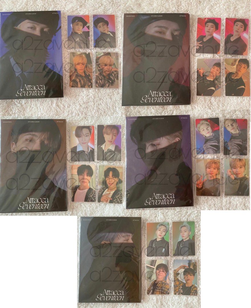 [ONHAND] SEVENTEEN ATTACCA CARAT VER UNSEALED COMPLETE INCLUSIONS ...