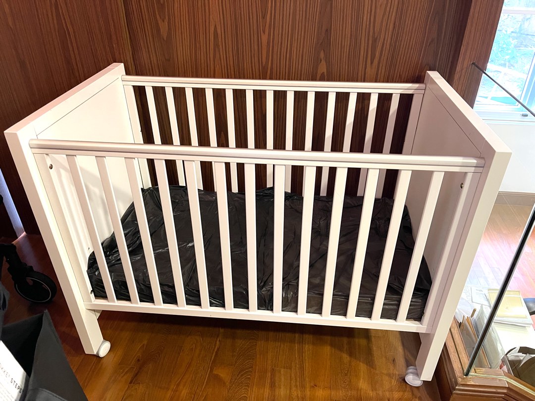 Pali baby cot with ClevaMama foam mattress, Babies & Kids, Baby Nursery