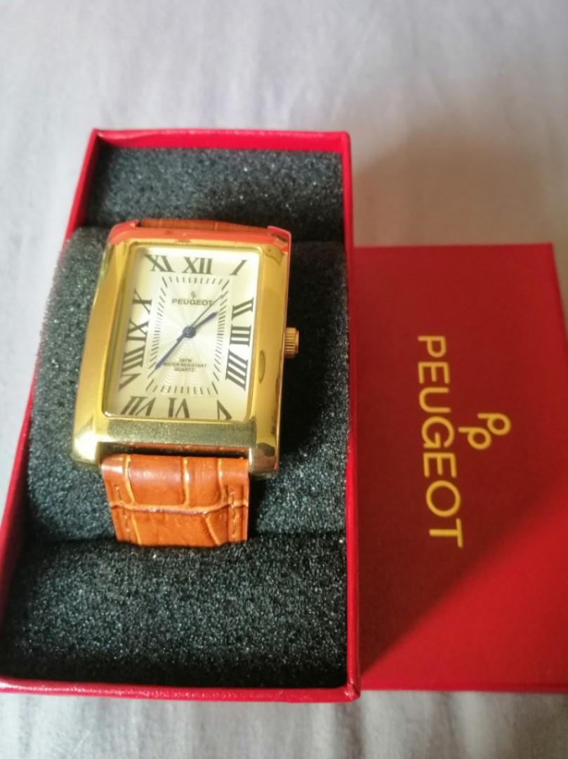 Peugeot Men s Vintage Rectangular Women s Fashion Watches