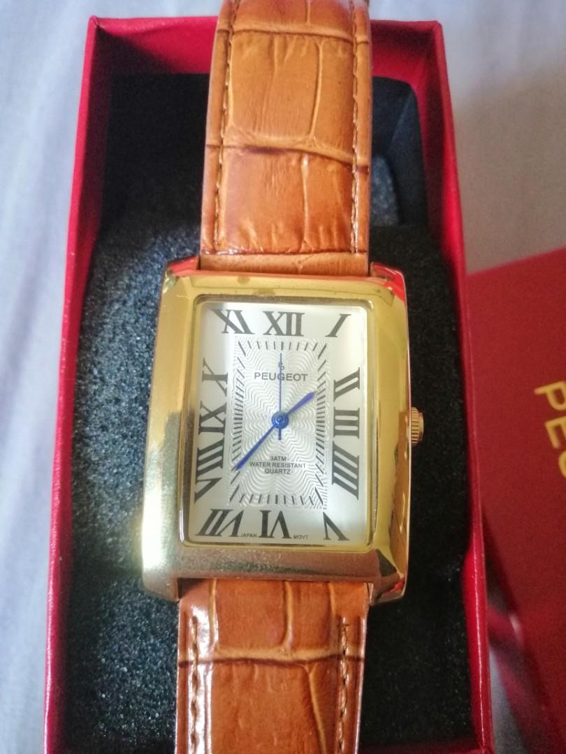 Peugeot Men s Vintage Rectangular Women s Fashion Watches