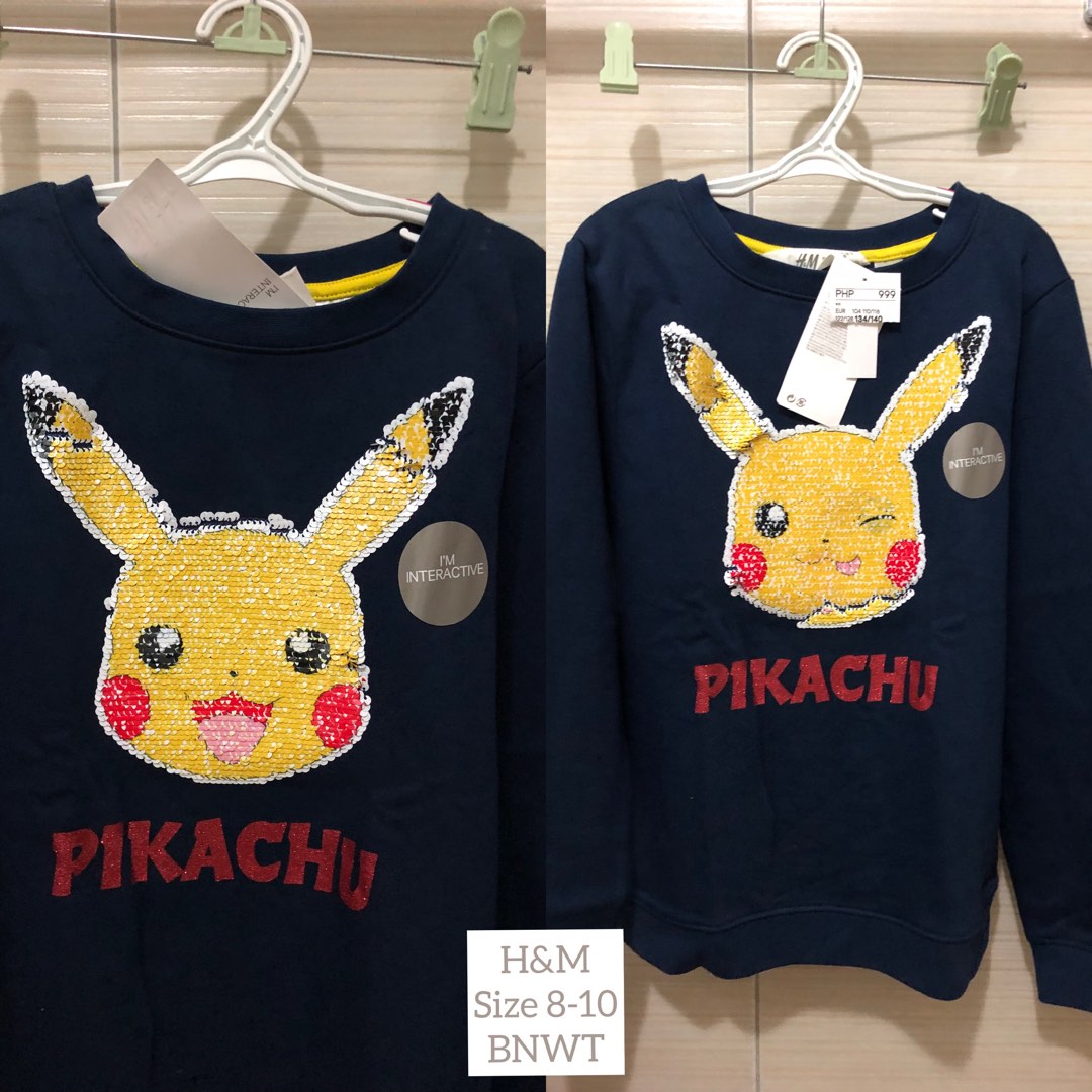 Pikachu sweater, Babies & Kids, Babies & Kids Fashion on Carousell