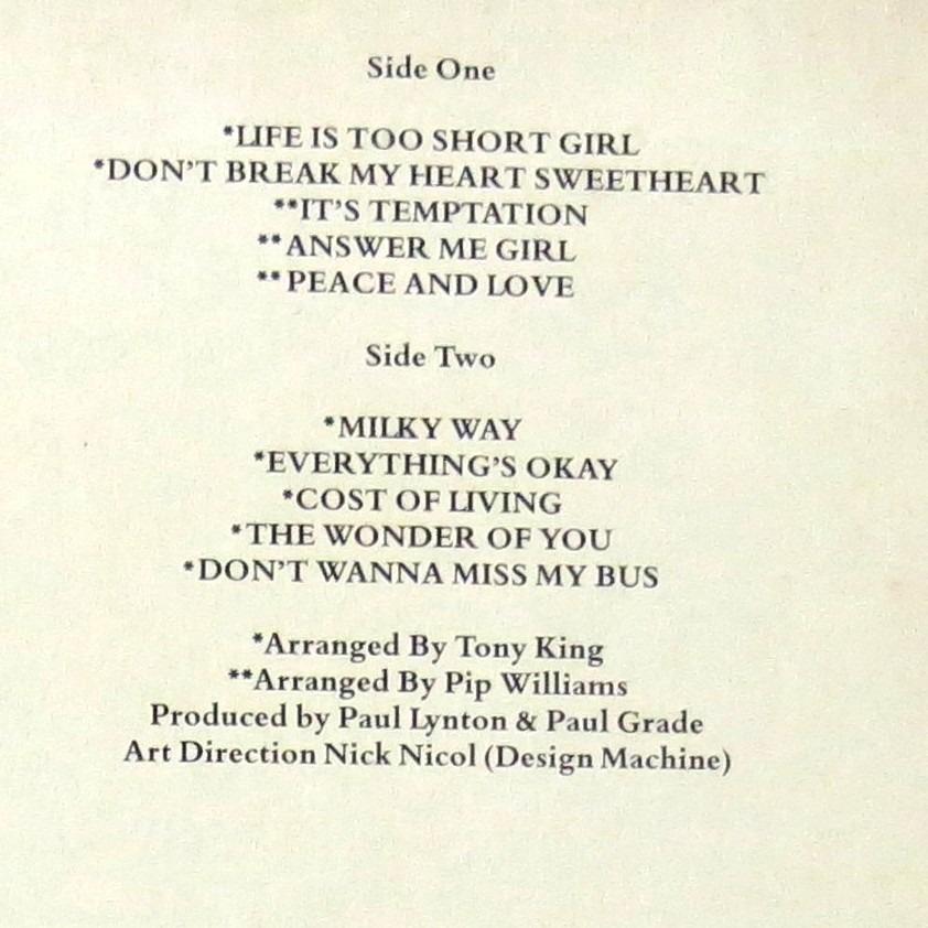 Pre-Owned Vinyl LP Record > Sheer Elegance > Milky Way on ABC ...