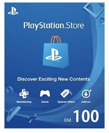 PS Play Station Gift card rm100, Video Gaming, Gaming ...