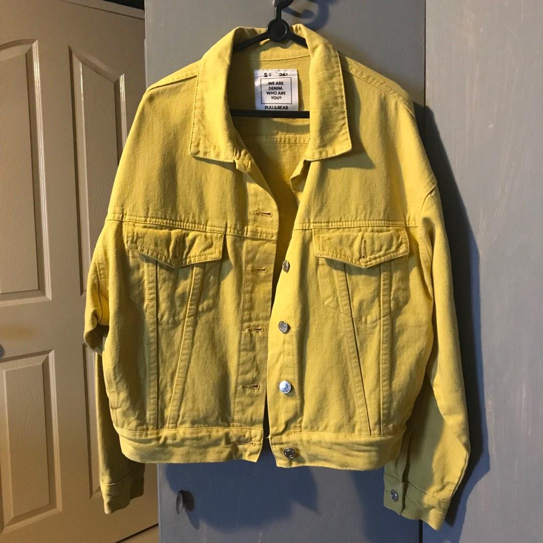Pull and bear yellow jacket online