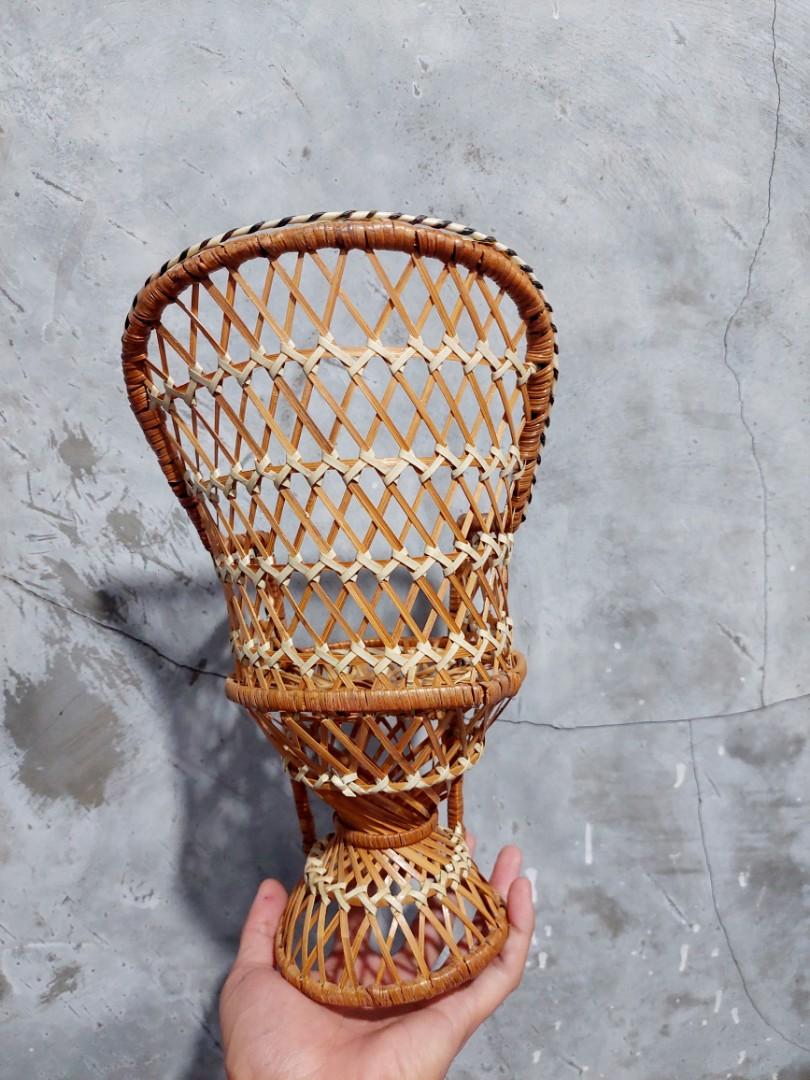 Rattan doll chair, Furniture & Home Living, Home Decor, Other Home