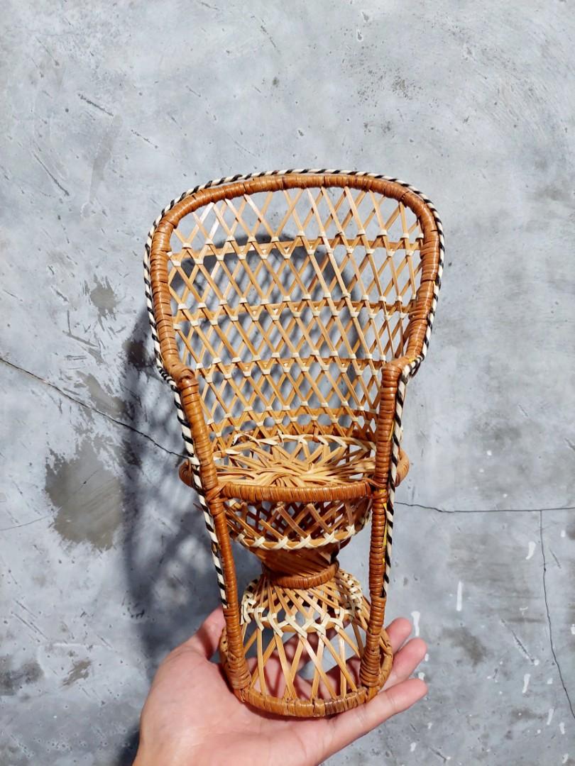 Rattan doll chair, Furniture & Home Living, Home Decor, Other Home