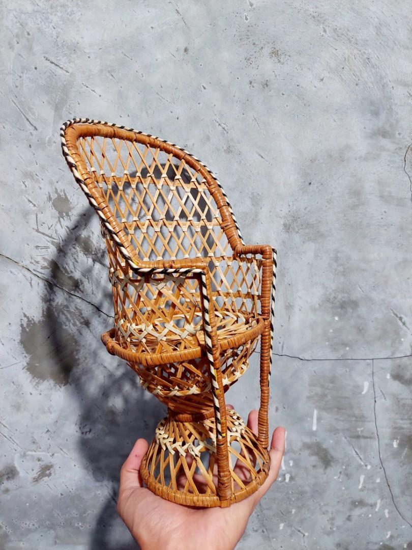 Rattan doll chair, Furniture & Home Living, Home Decor, Other Home