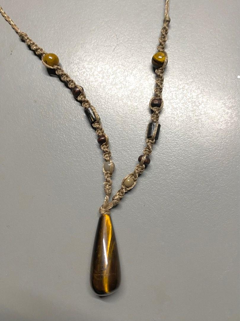 Adjustable string necklace best sale