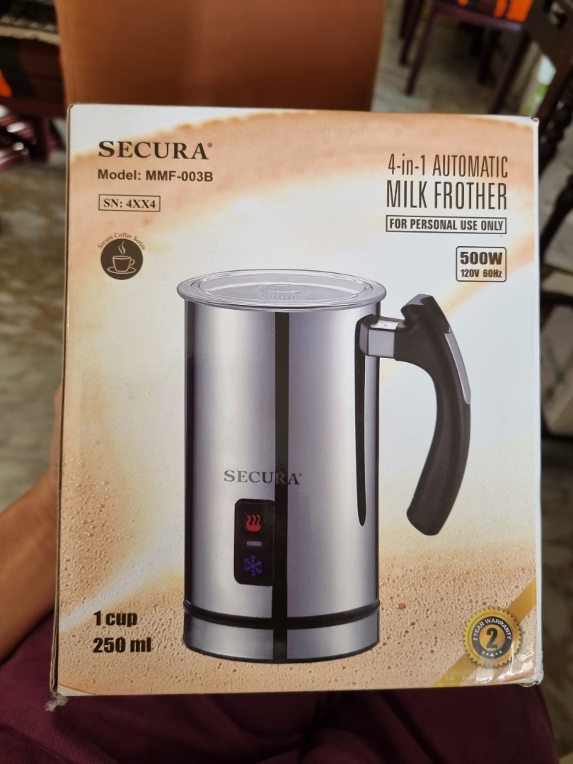 Secura Automatic Electric Milk Frother and Warmer (250ml)