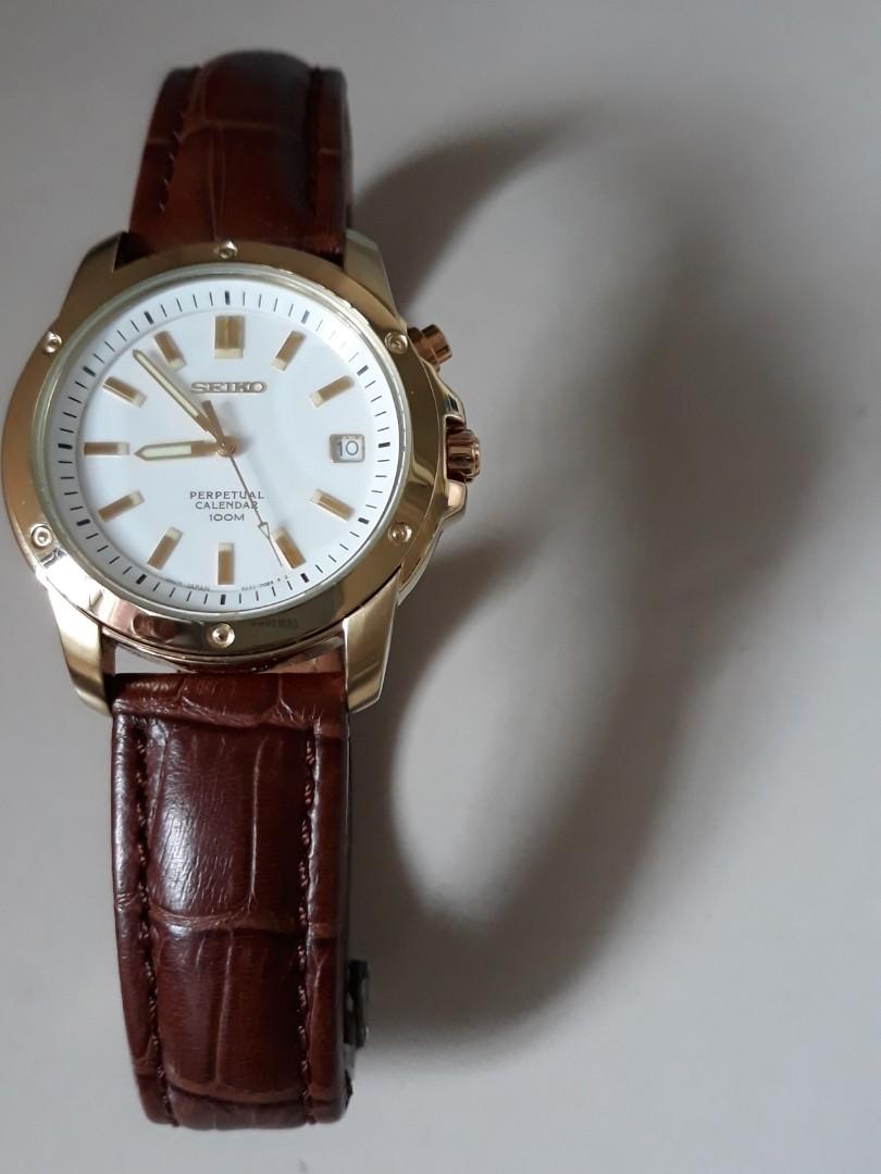 Seiko Perpetual Calendar 100M Watch Luxury Watches on Carousell