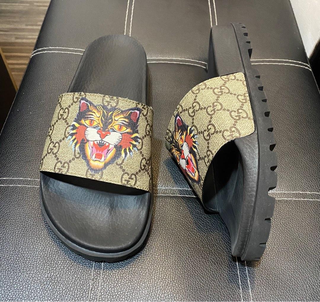 Mens gucci 2025 tiger slides