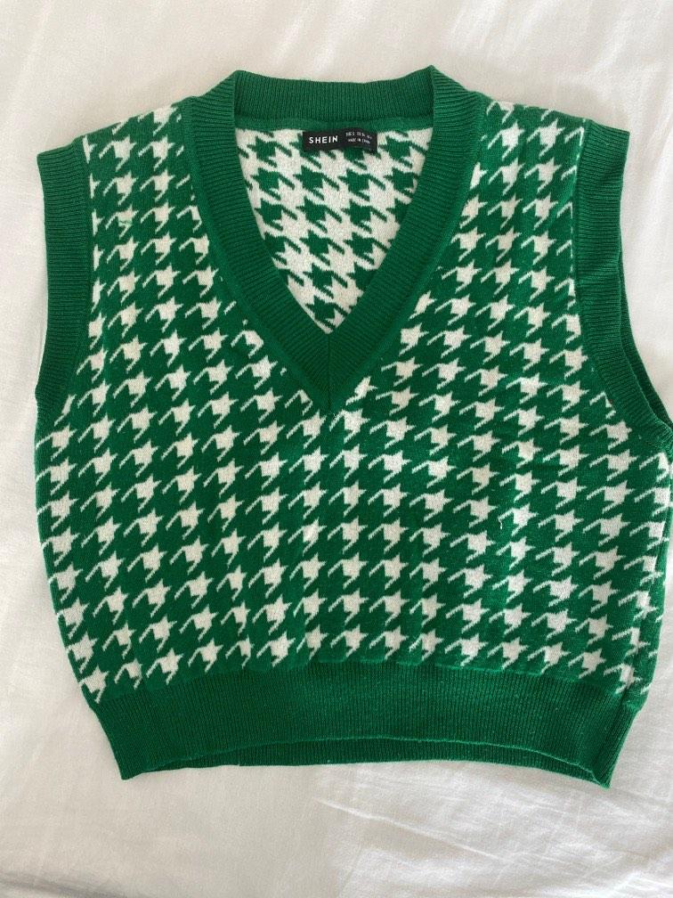 Shein Cropped Sweater Vest, Women's 