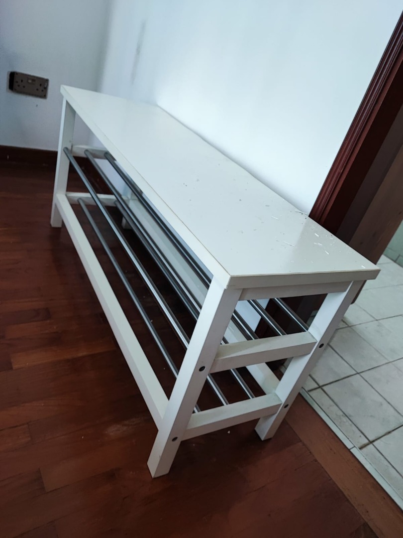 SOLID IKEA SHOES RACK, Furniture & Home Living, Outdoor Furniture on Carousell