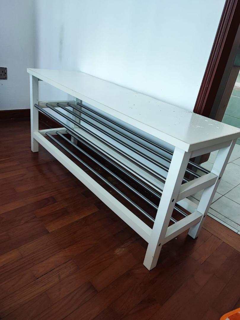 SOLID IKEA SHOES RACK, Furniture & Home Living, Outdoor Furniture on Carousell