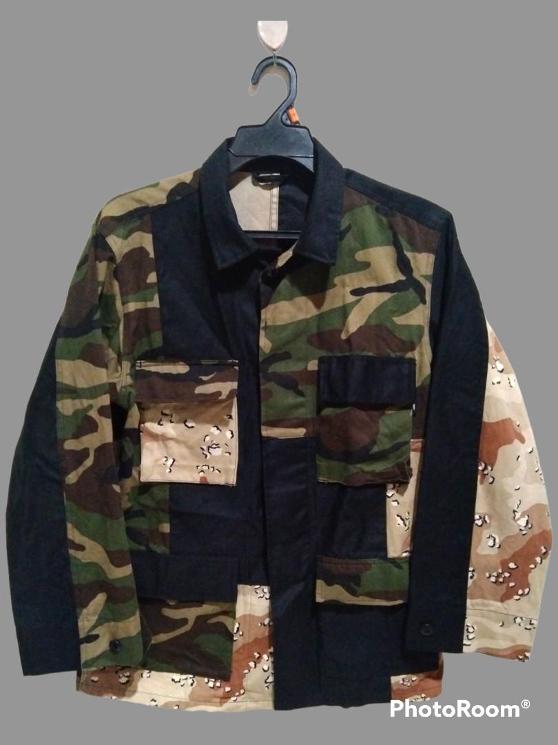 Sophnet japan patchwork military camo designer jacket
