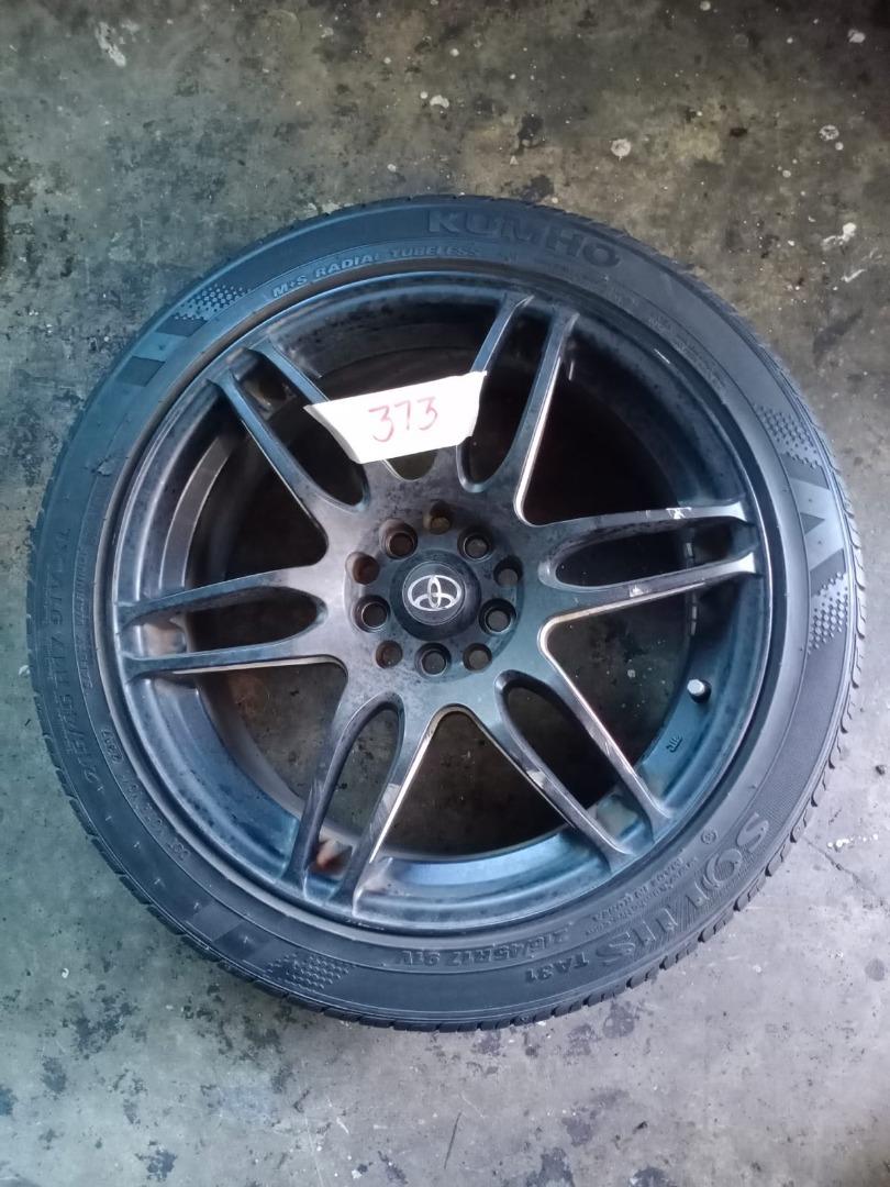 Sport Rim Tyre and Rim Set, Car Accessories, Tyres & Rims on Carousell