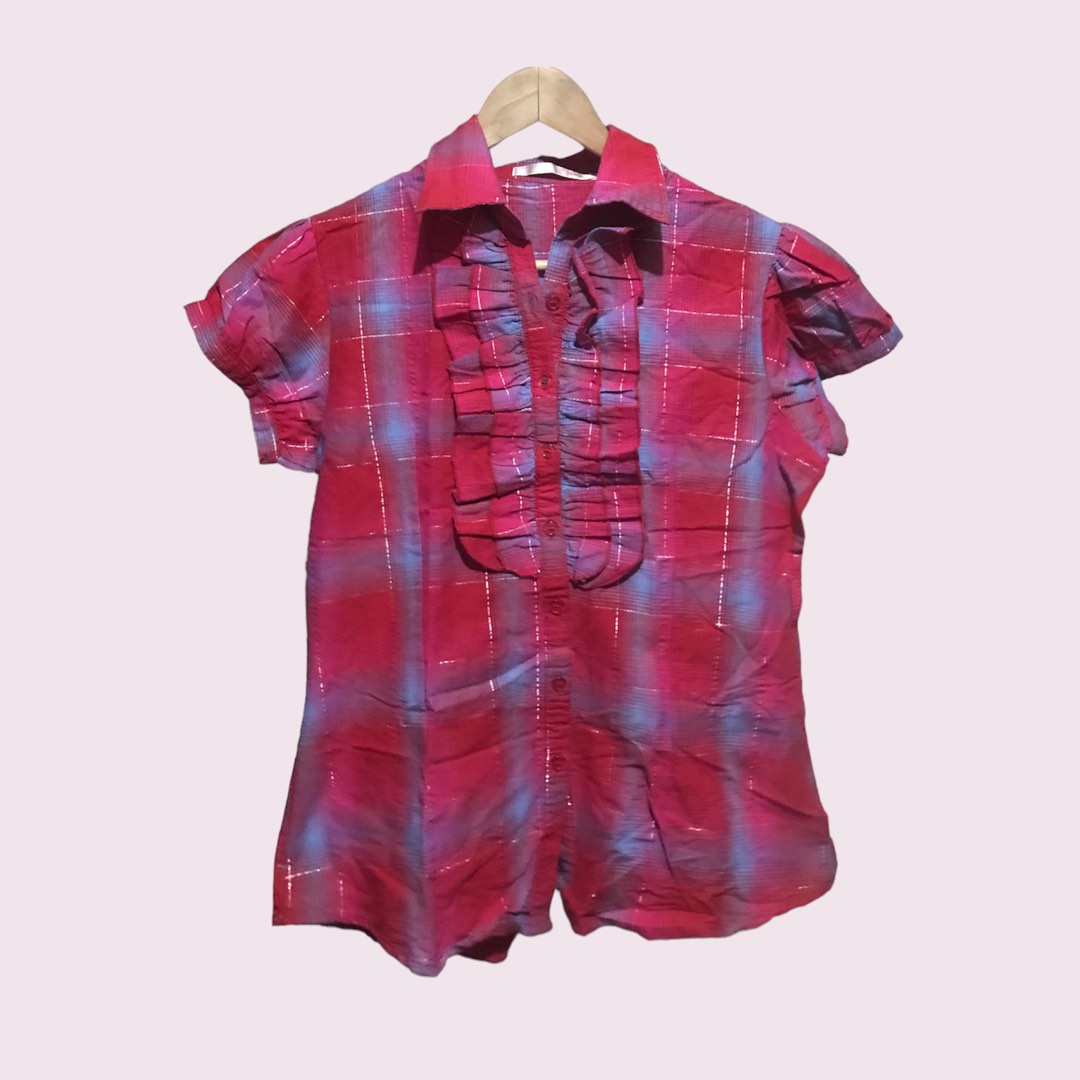 MELLOW OVERSIZED BLOUSE (RED) main image 1
